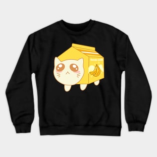 Kitty in Banana Milk Costume Crewneck Sweatshirt